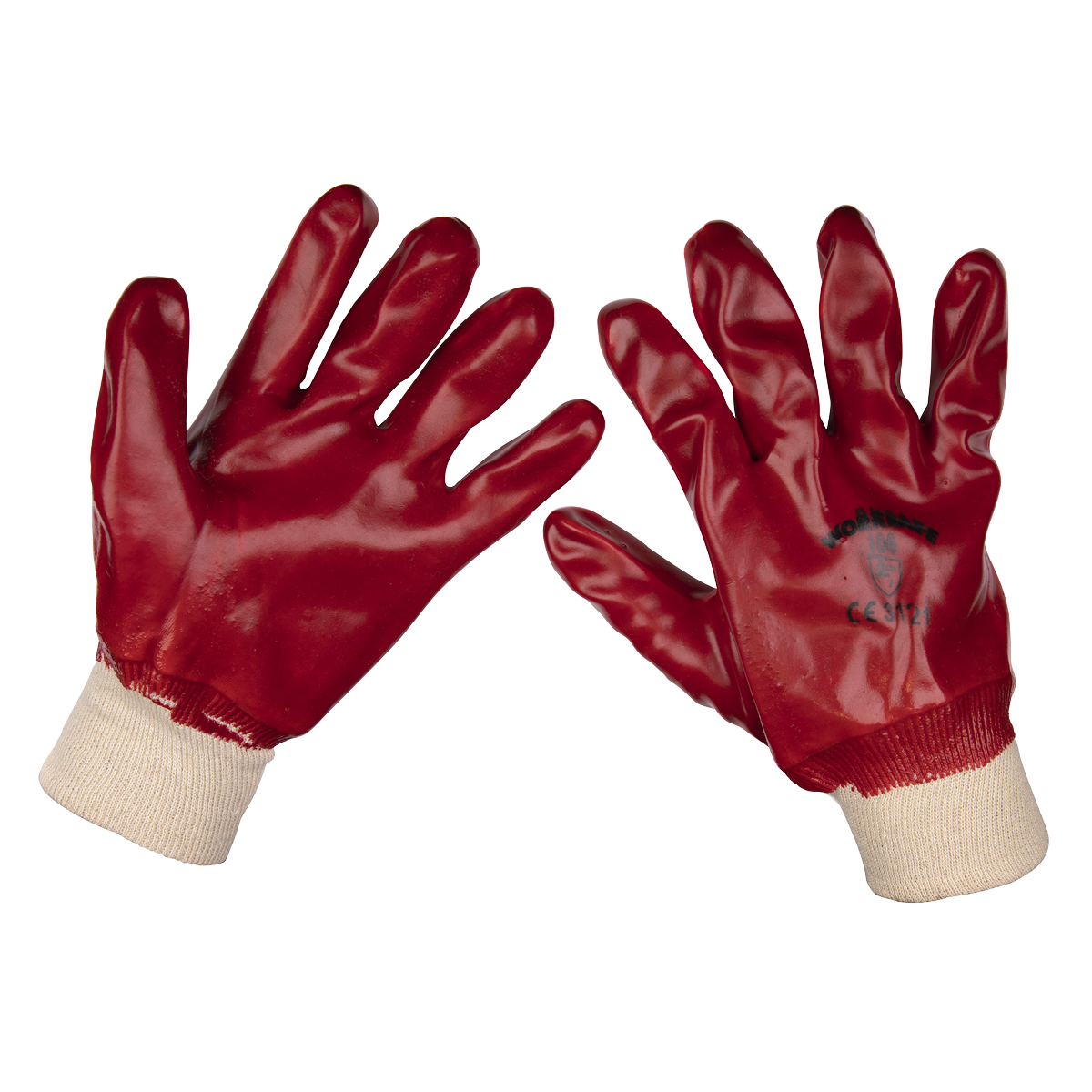 PVC Knit Wrist Gloves, X-Large - Pair 9106XL