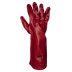 PVC Gauntlets 450mm, Red - Pack of 12 Pairs 2635195