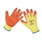 Super Grip Knitted Gloves with Latex Palm, Large - Pack of 12 Pairs 9121L/12