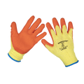 Super Grip Knitted Gloves with Latex Palm, Large - Pair 9121L