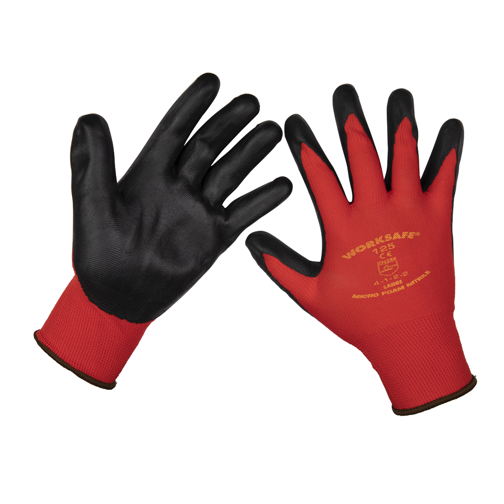 Nitrile Foam Gloves, Large - Pair 9125L