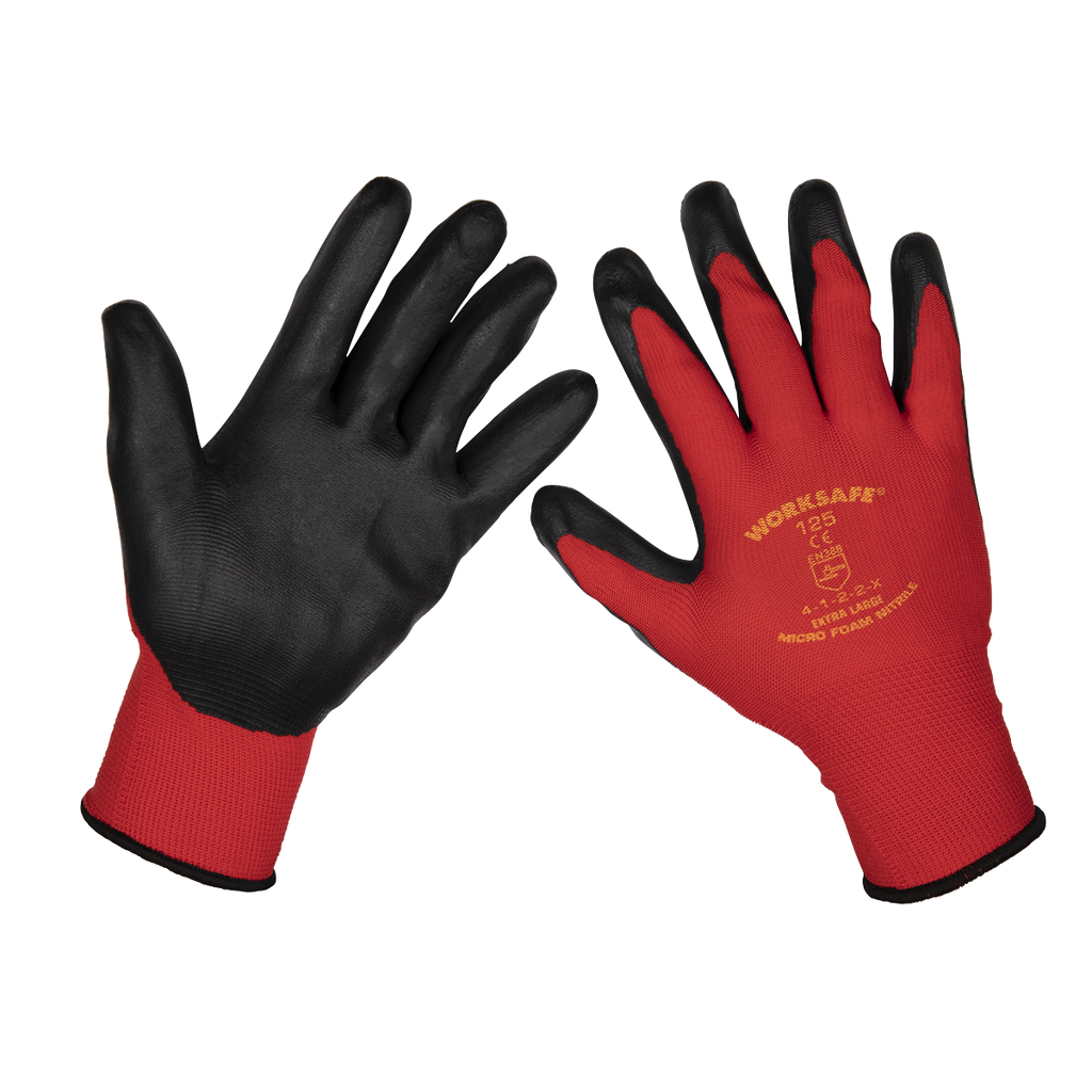 Nitrile Foam Gloves, X-Large - Pair 9125XL