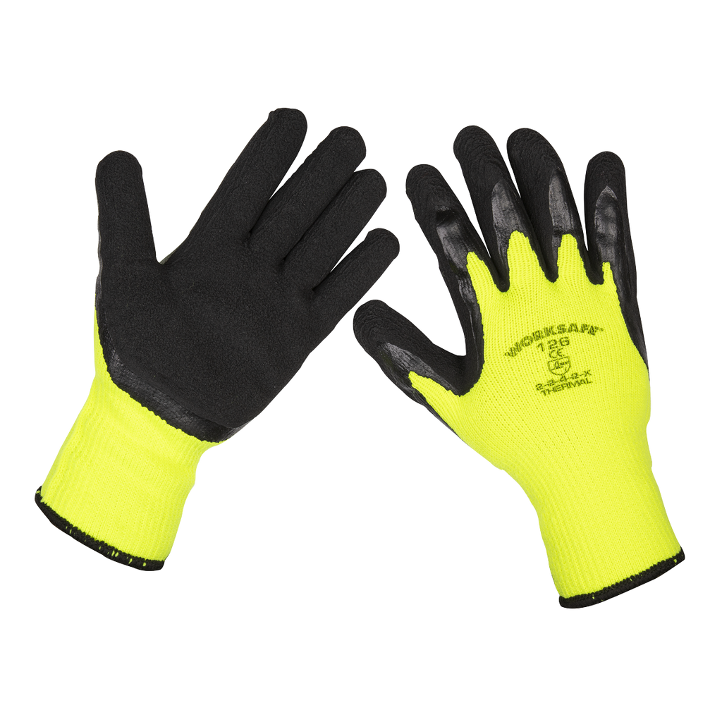 Thermal Super Grip Gloves, Large - Pair 9126