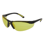 Zante Style Amber Lens Safety Glasses with Flexi Arms 9215