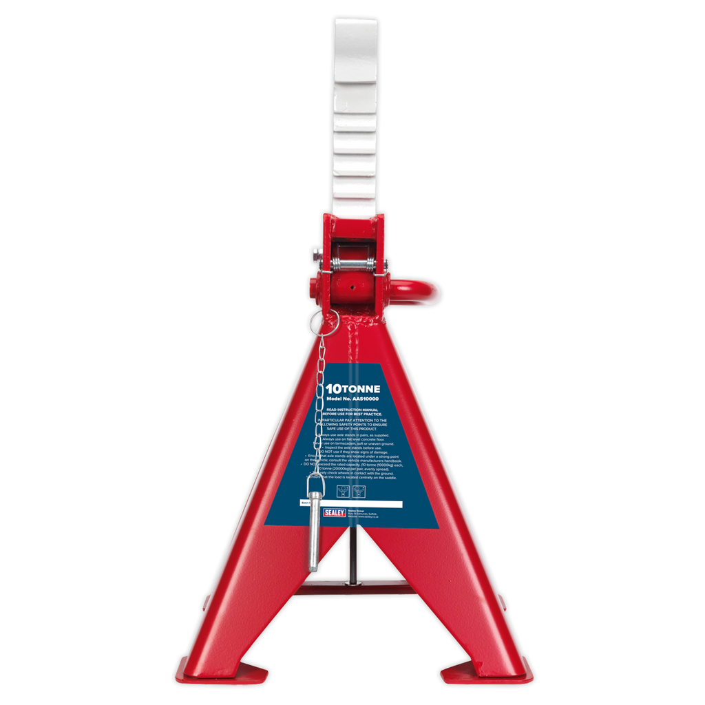Auto Rise Ratchet Axle Stands (Pair) 10 Tonne Capacity per Stand AAS10000