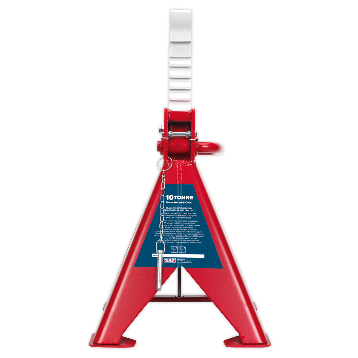 Auto Rise Ratchet Axle Stands (Pair) 10 Tonne Capacity per Stand AAS10000