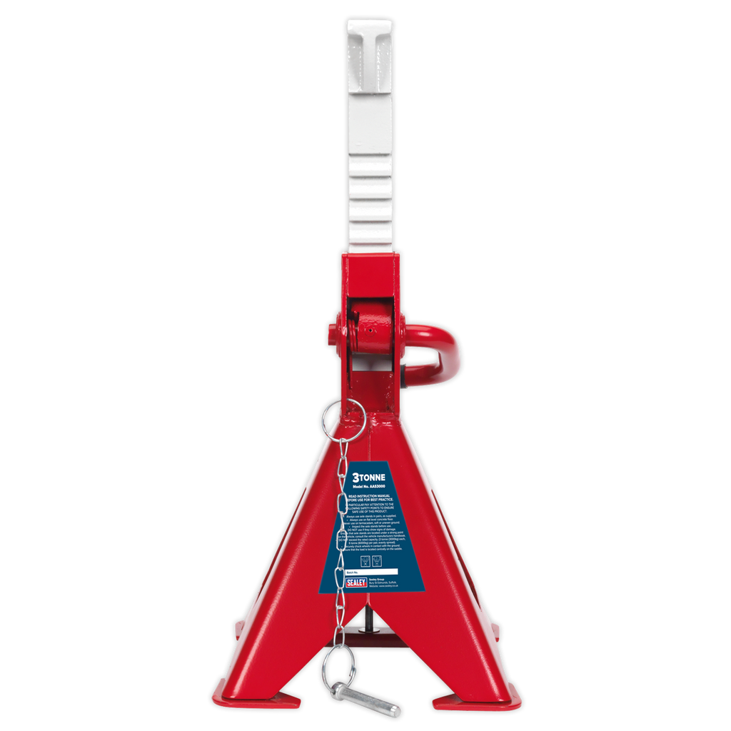 Auto Rise Ratchet Axle Stands (Pair) 3 Tonne Capacity per Stand AAS3000