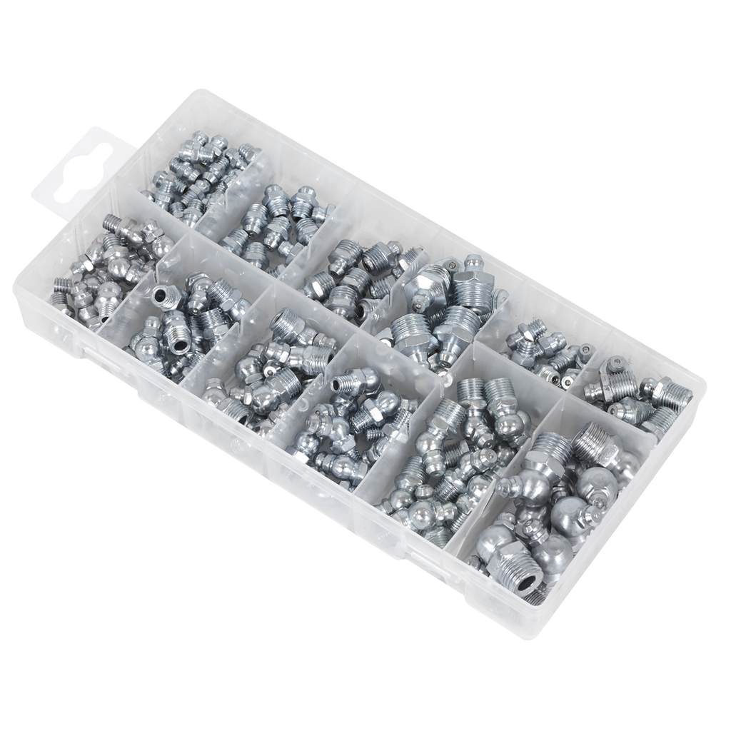 Metric/BSP/UNF Grease Nipple Assortment 130pc AB009GN