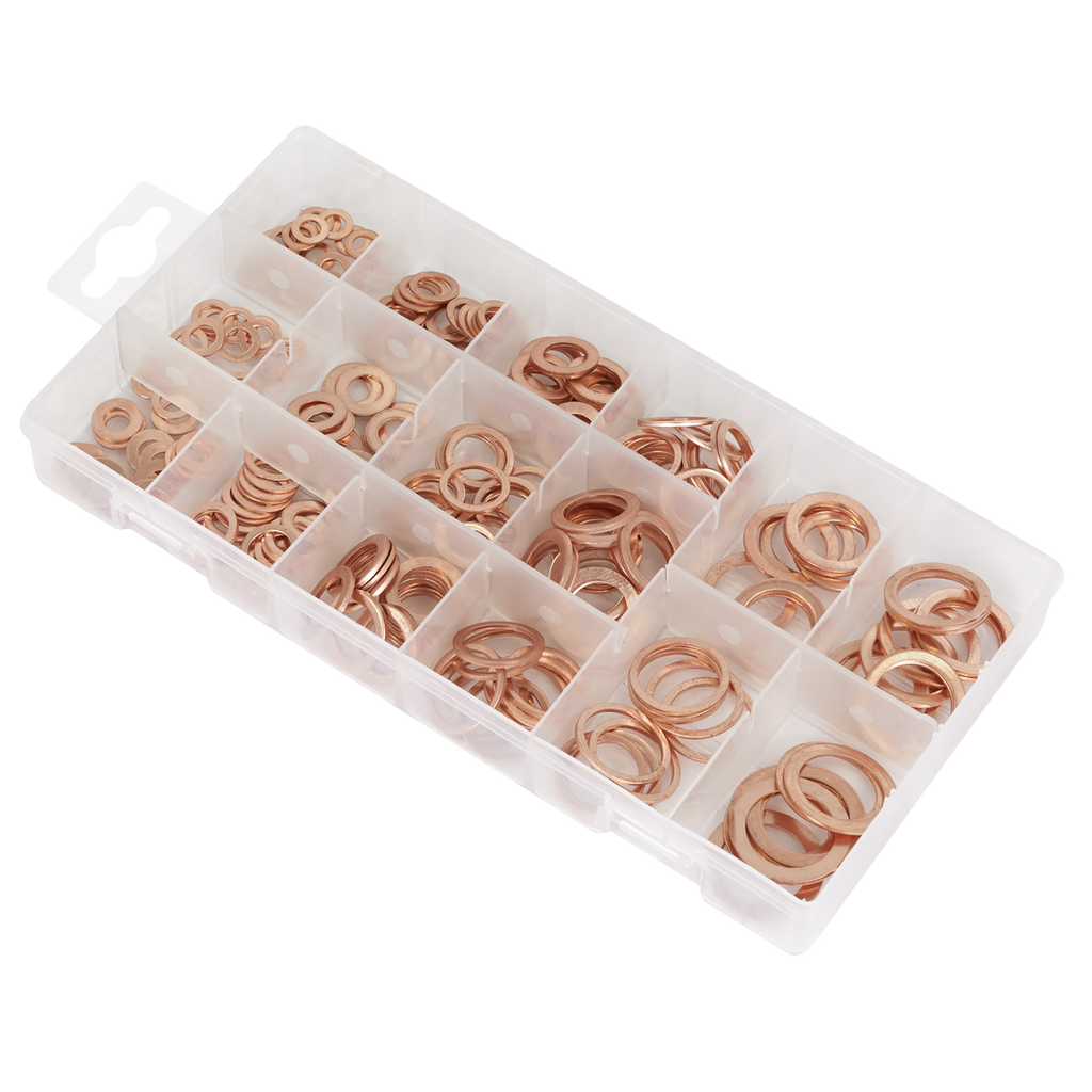 Copper Sealing Washer Assortment 250pc AB020CW