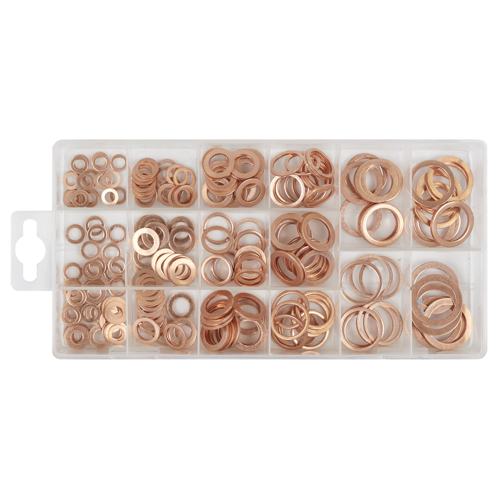 Copper Sealing Washer Assortment 250pc AB020CW