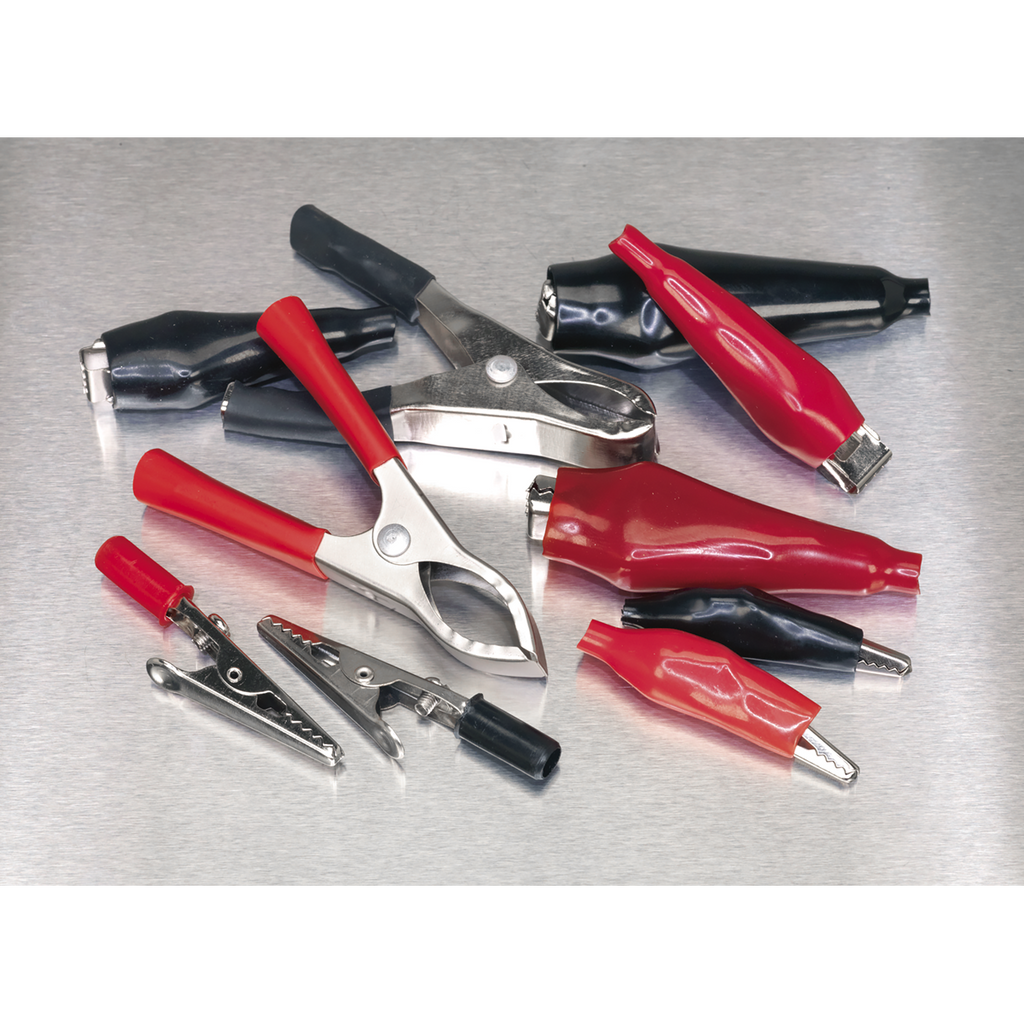 Crocodile Clip Assortment 60pc - Black & Red AB023CA