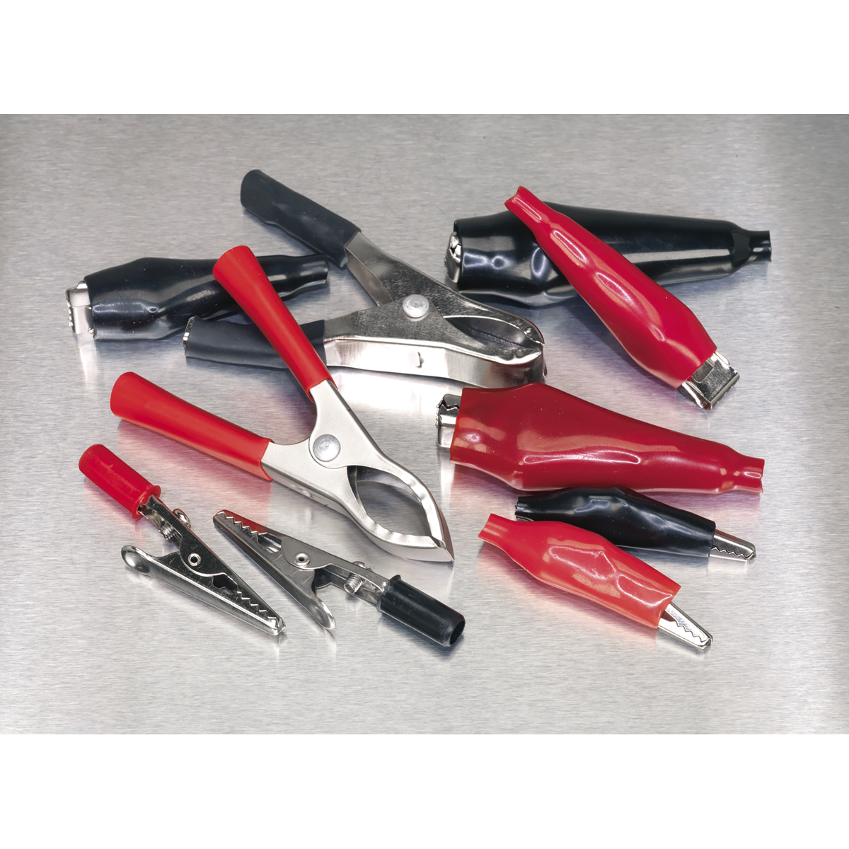 Crocodile Clip Assortment 60pc - Black & Red AB023CA