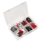 Crocodile Clip Assortment 60pc - Black & Red AB023CA