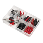 Crocodile Clip Assortment 60pc - Black & Red AB023CA