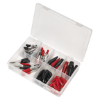 Crocodile Clip Assortment 60pc - Black & Red AB023CA