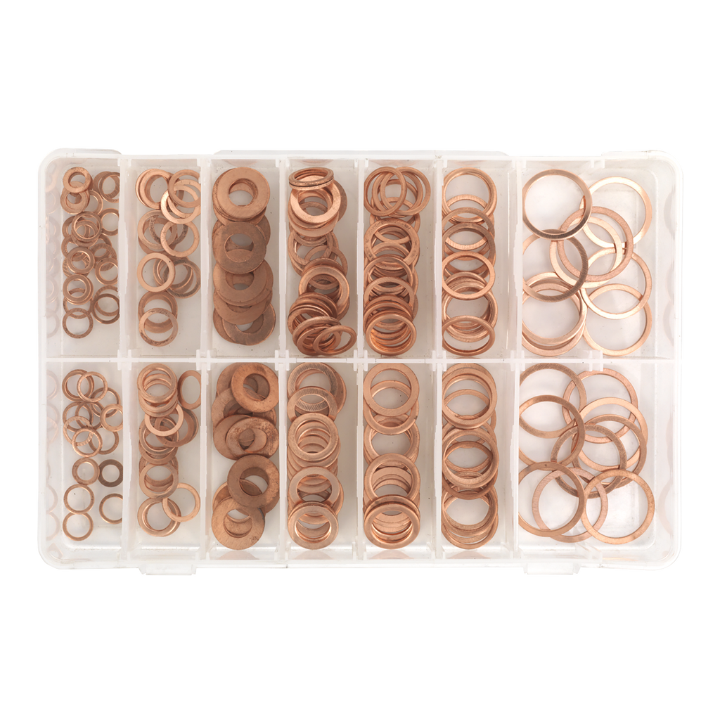 Diesel Injector Copper Washer Assortment 250pc AB027CW