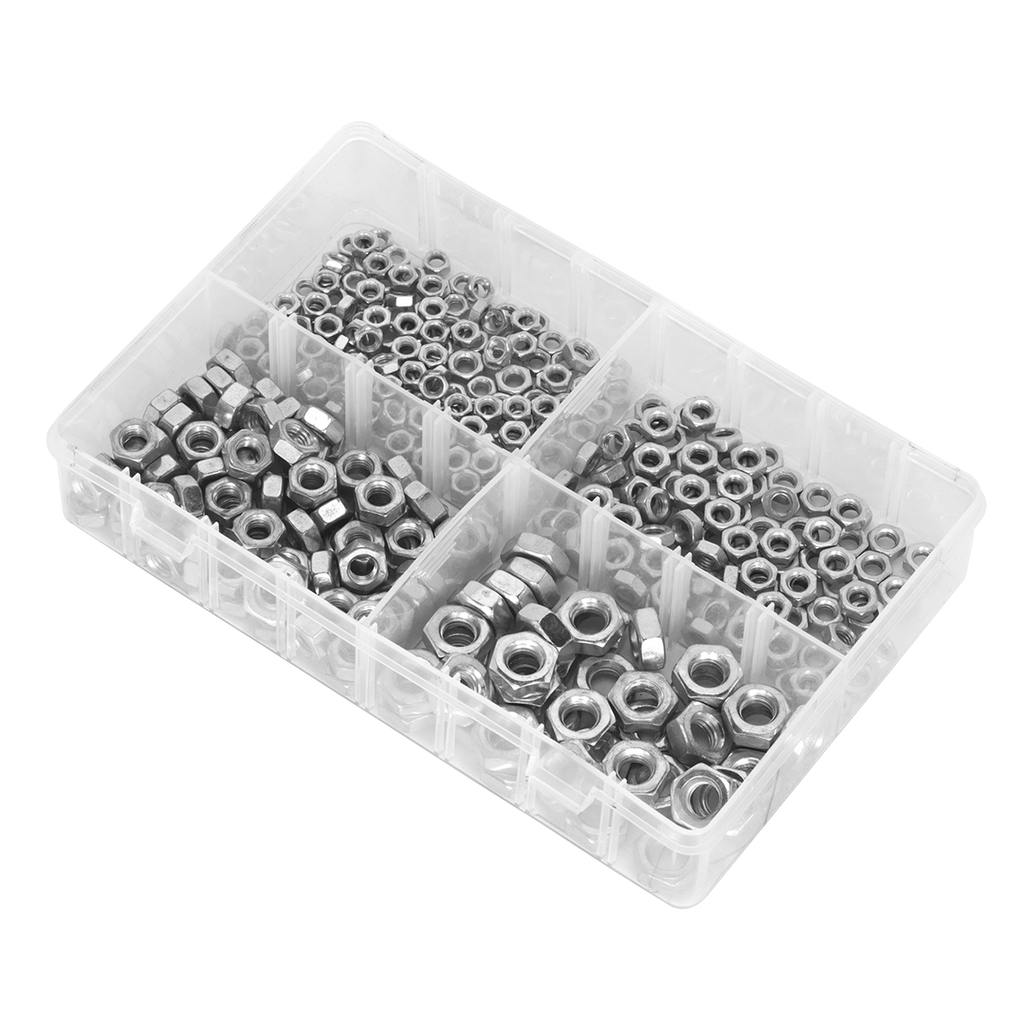 Steel Nut Assortment M5-M10 370pc AB028SN