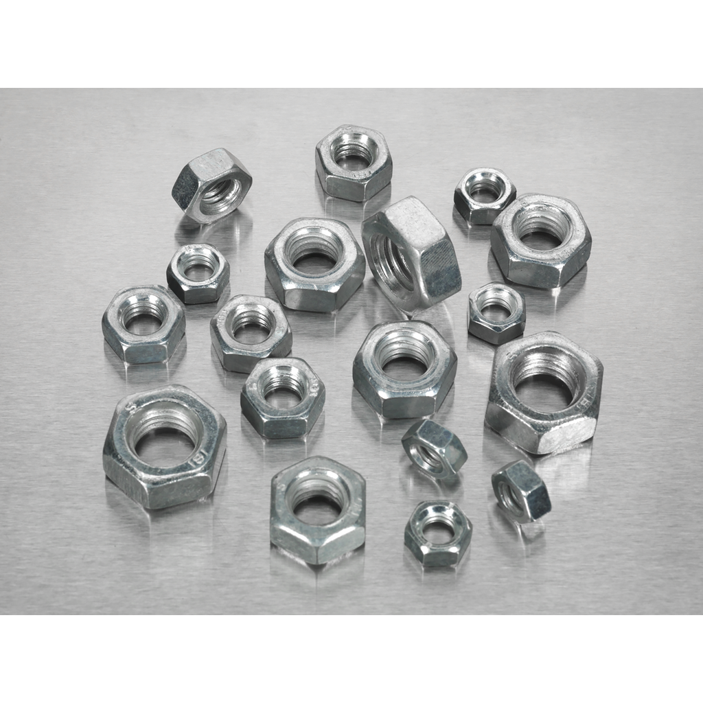 Steel Nut Assortment DIN 934 - 1/4"-1/2"UNF 320pc AB029SN