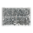 Steel Nut Assortment DIN 934 - 1/4"-1/2"UNF 320pc AB029SN