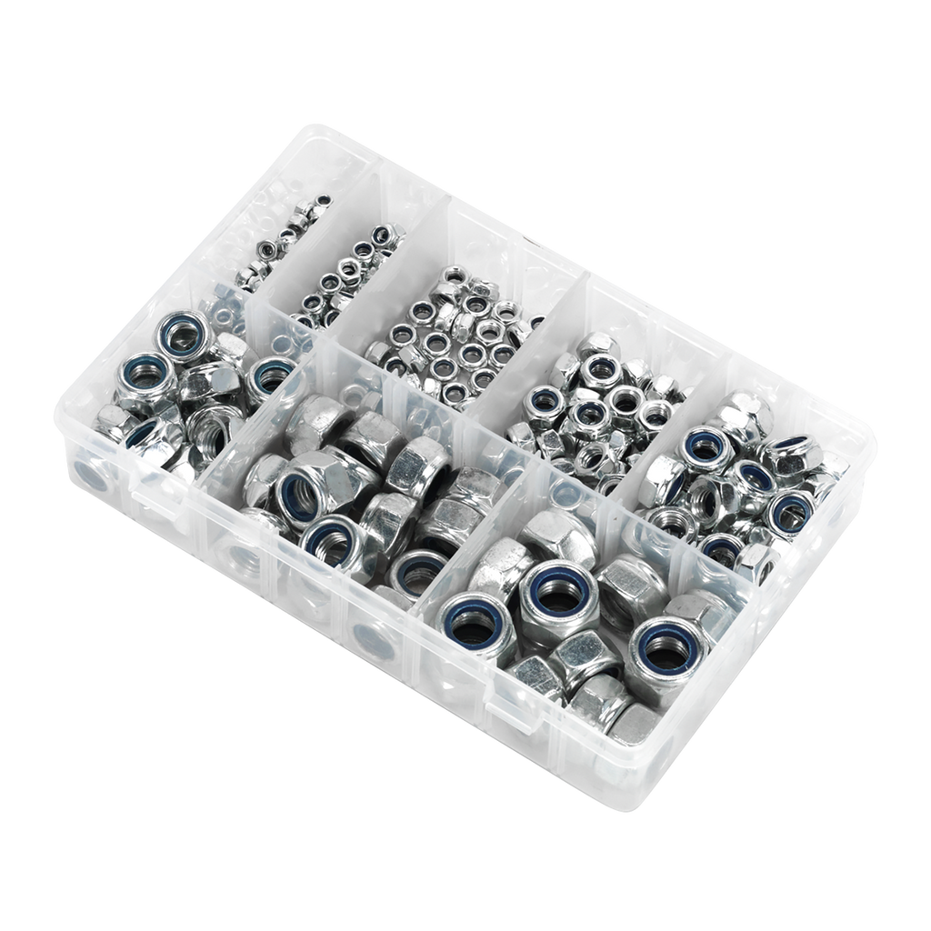 Nylon Locknut Assortment M4-M16 255pc AB033LN