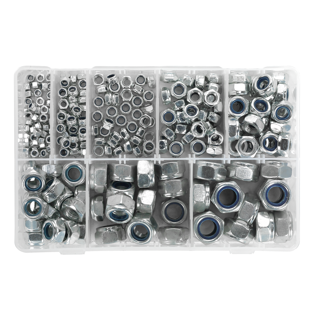 Nylon Locknut Assortment M4-M16 255pc AB033LN