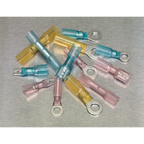 Adhesive Lined Heat Shrink Terminal Assortment 142pc - Blue, Red & Yellow AB037HT