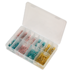 Adhesive Lined Heat Shrink Terminal Assortment 142pc - Blue, Red & Yellow AB037HT