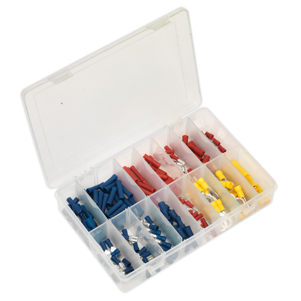 Crimp Terminal Assortment 200pc - Blue, Red & Yellow AB038MT
