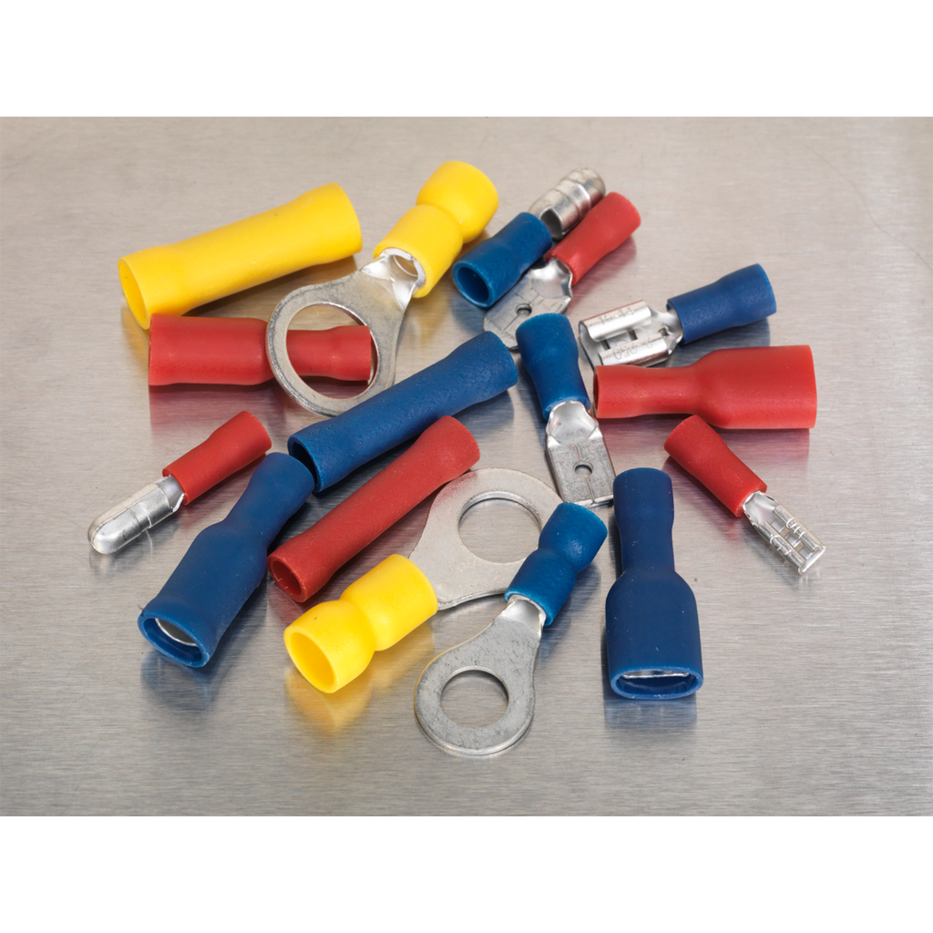 Crimp Terminal Assortment 200pc - Blue, Red & Yellow AB038MT