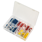 Crimp Terminal Assortment 200pc - Blue, Red & Yellow AB038MT