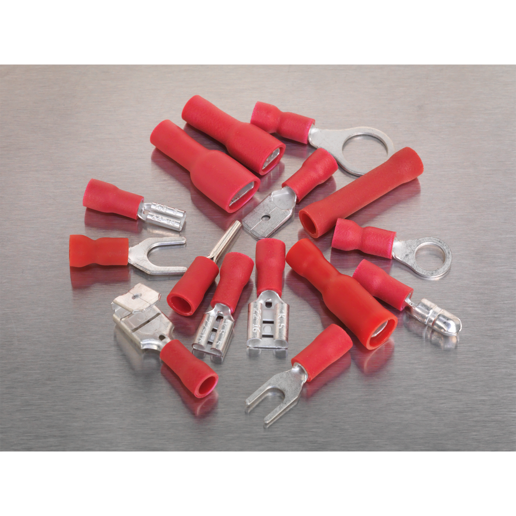 Crimp Terminal Assortment 260pc - Red AB039RT