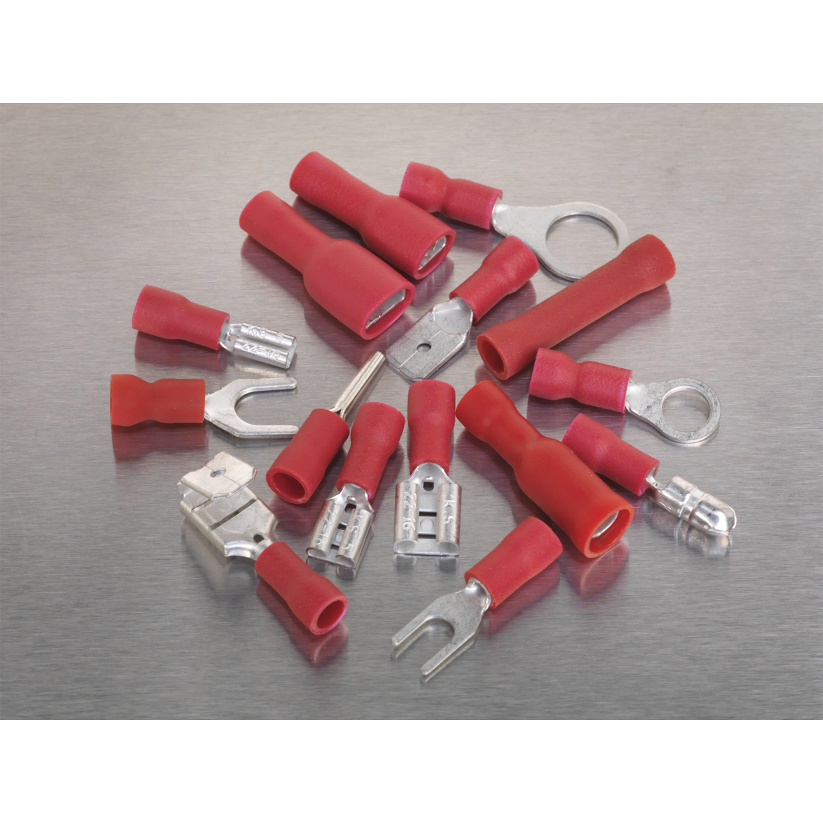 Crimp Terminal Assortment 260pc - Red AB039RT