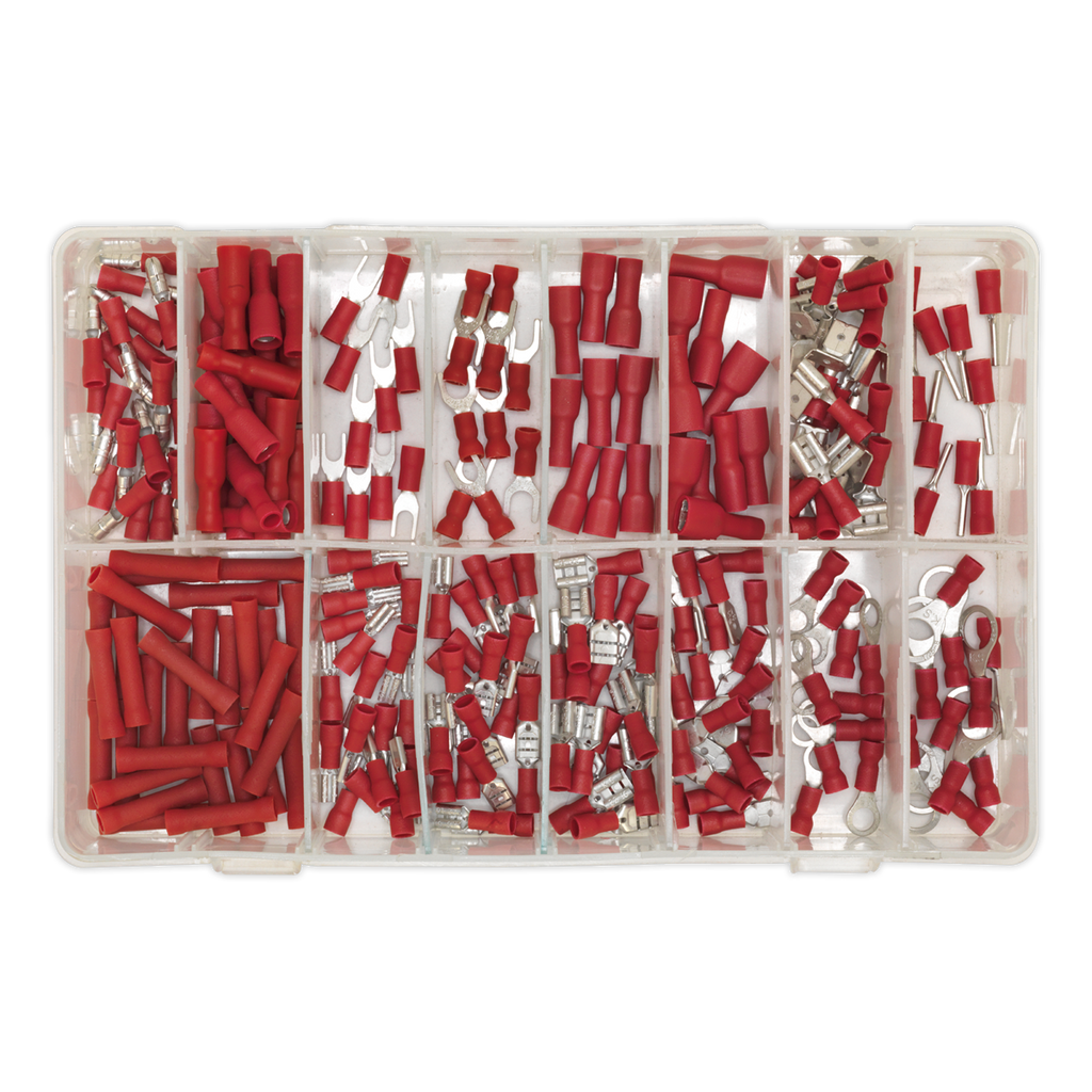 Crimp Terminal Assortment 260pc - Red AB039RT