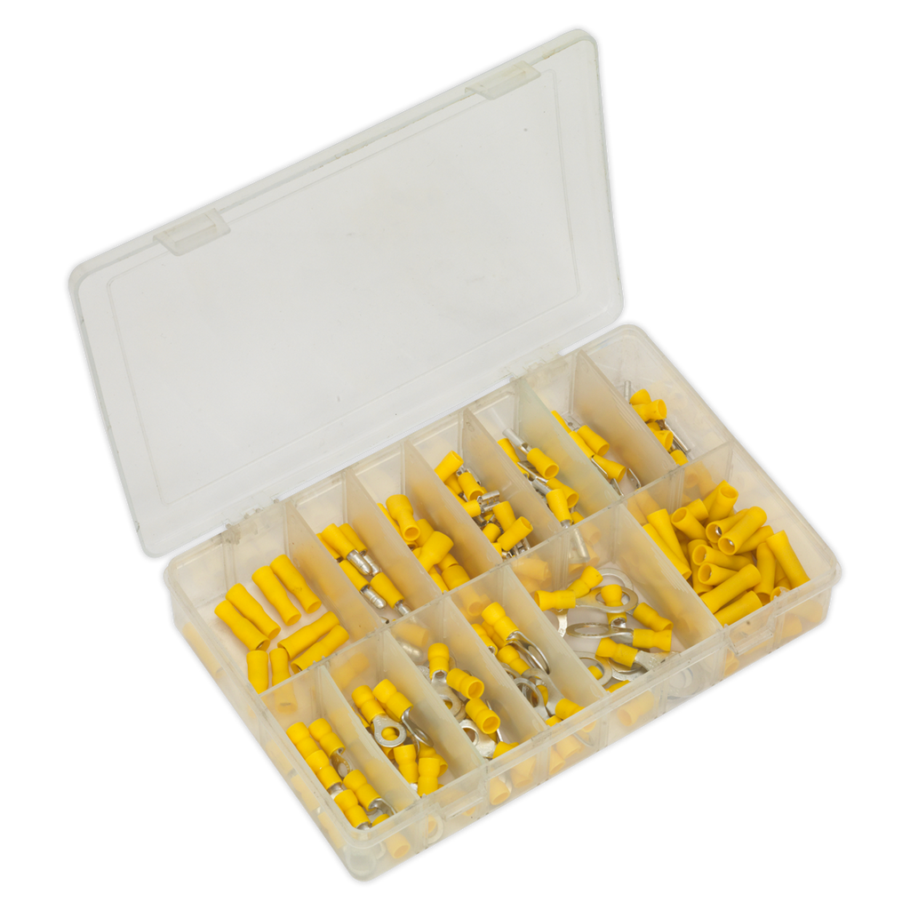 Crimp Terminal Assortment 140pc - Yellow AB041YT