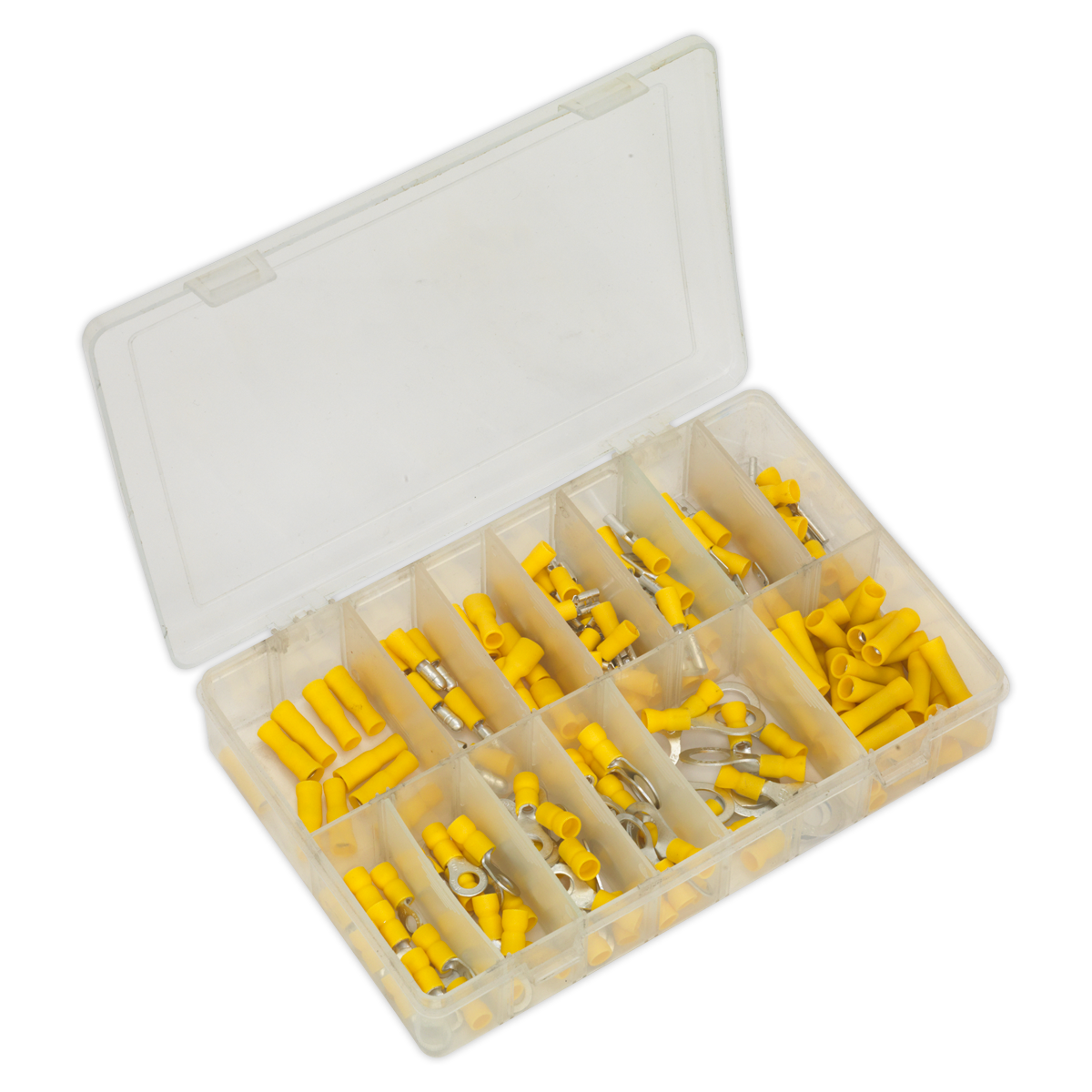 Crimp Terminal Assortment 140pc - Yellow AB041YT