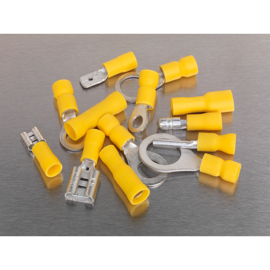 Crimp Terminal Assortment 140pc - Yellow AB041YT