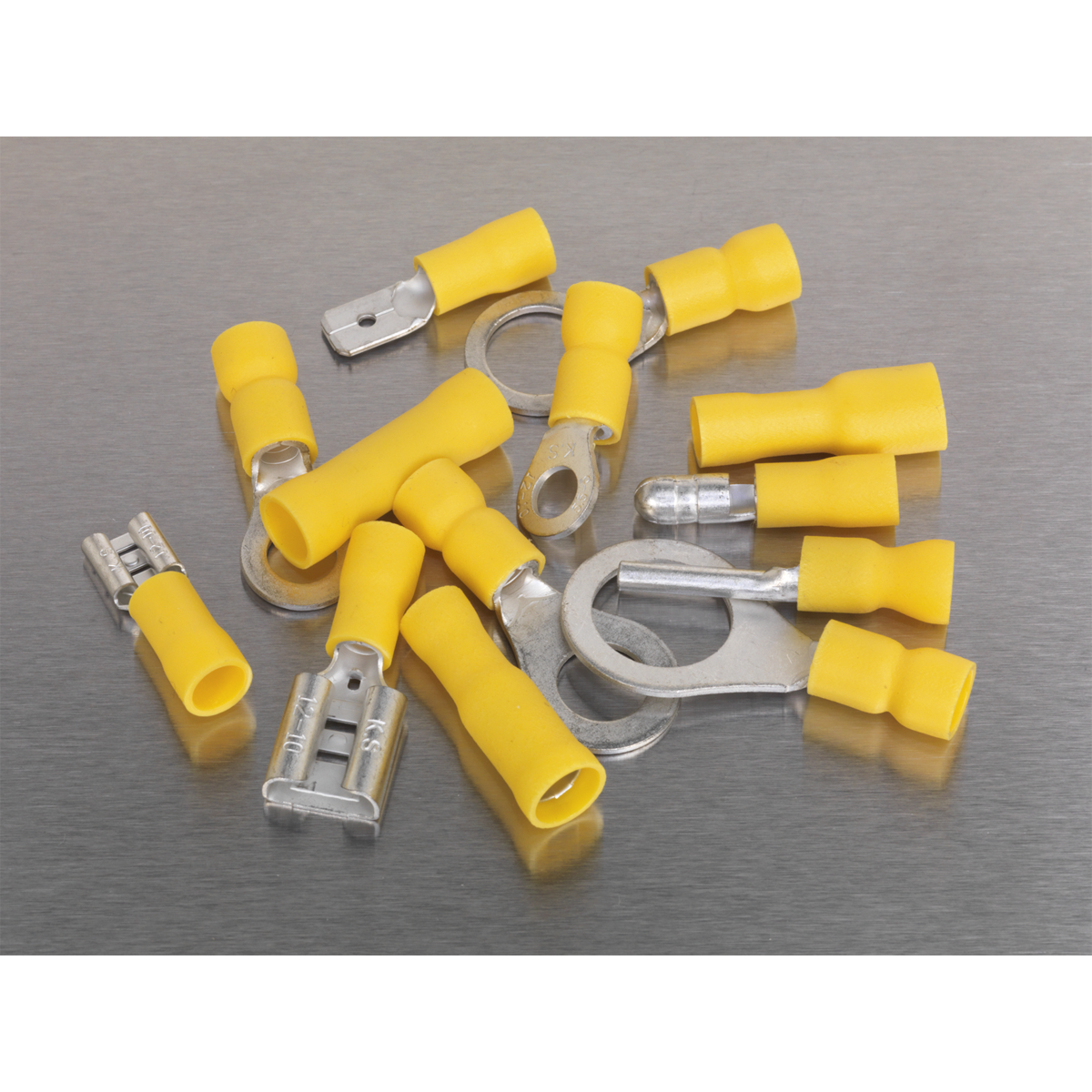 Crimp Terminal Assortment 140pc - Yellow AB041YT