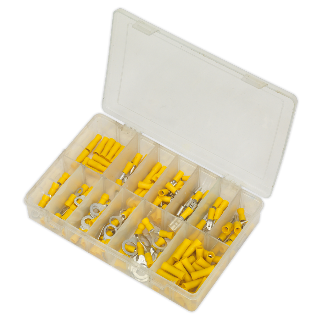 Crimp Terminal Assortment 140pc - Yellow AB041YT