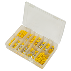 Crimp Terminal Assortment 140pc - Yellow AB041YT