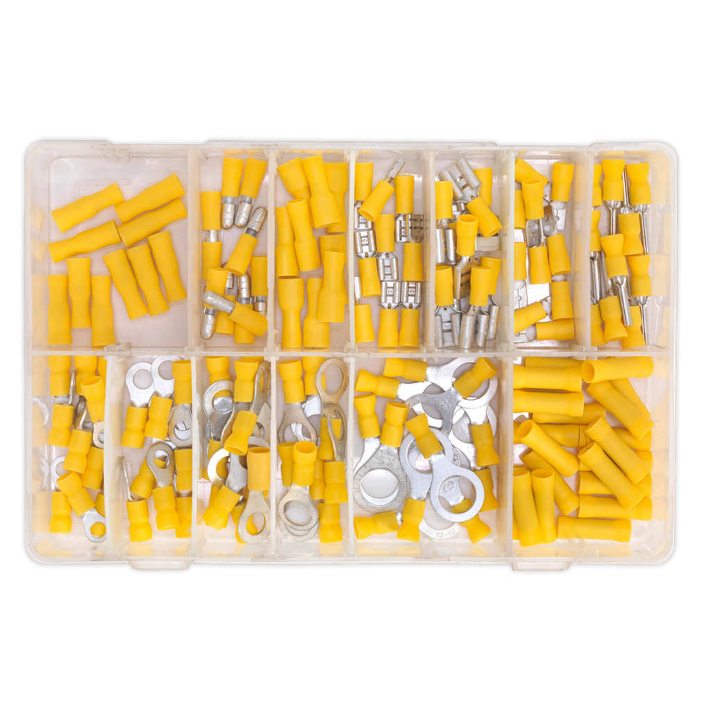Crimp Terminal Assortment 140pc - Yellow AB041YT