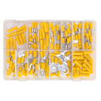 Crimp Terminal Assortment 140pc - Yellow AB041YT