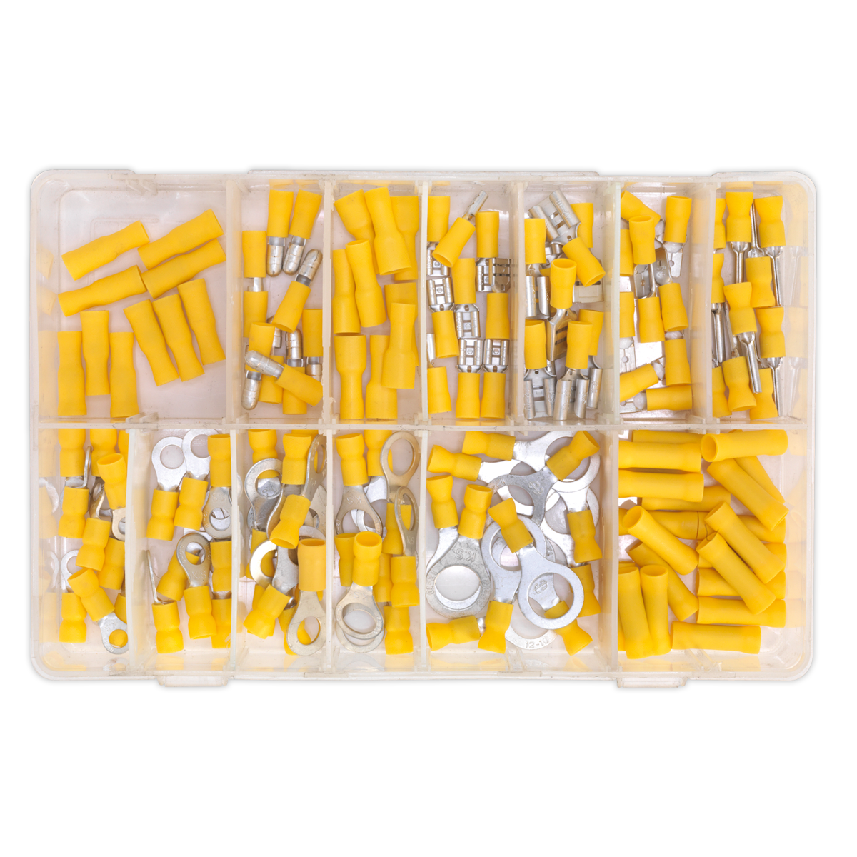 Crimp Terminal Assortment 140pc - Yellow AB041YT