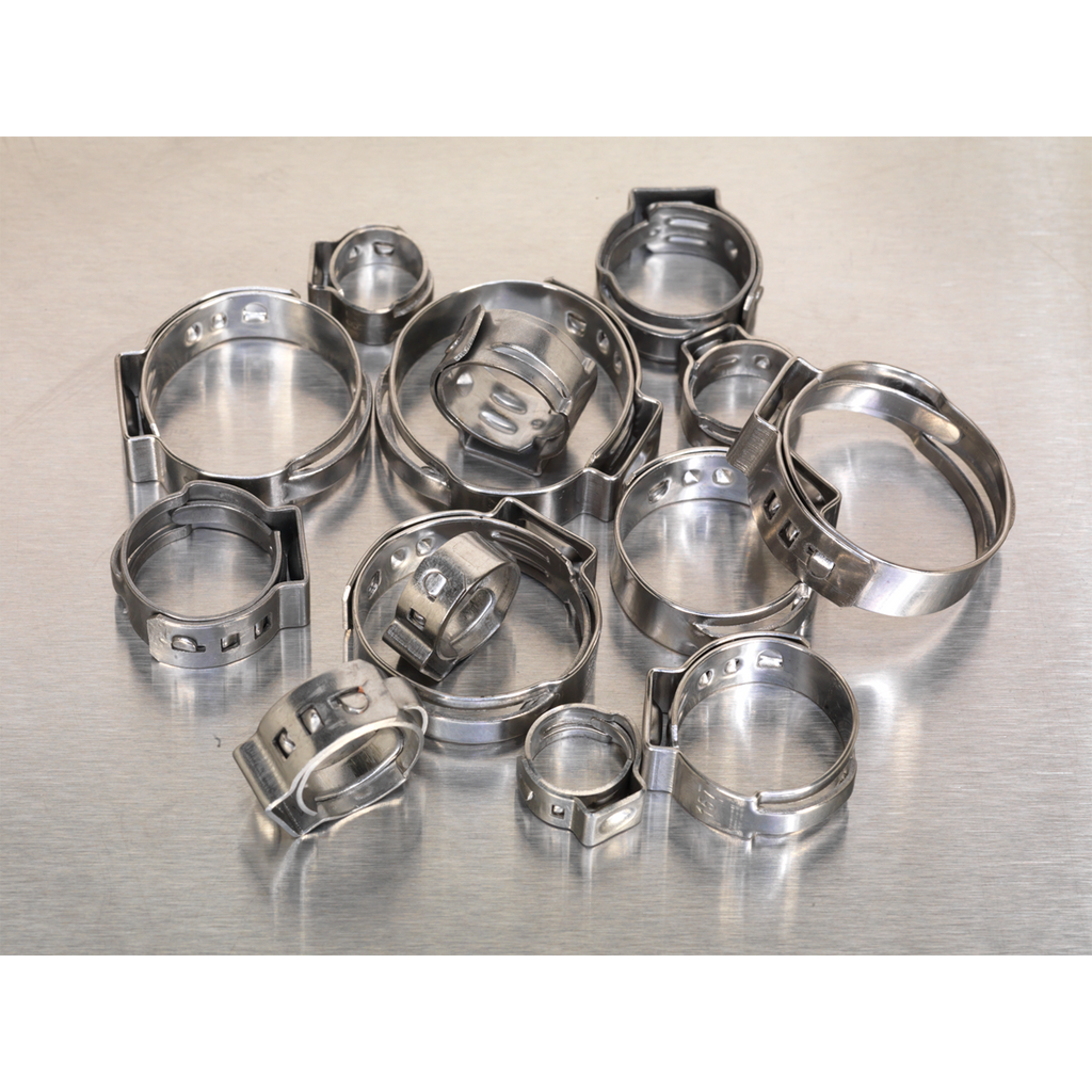 Stainless Steel O-Clip Single Ear Assortment 160pc AB043SE