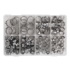 Stainless Steel O-Clip Single Ear Assortment 160pc AB043SE