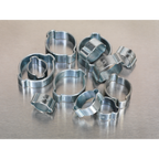 Zinc Plated O-Clip Double Ear Assortment 140pc AB044DE