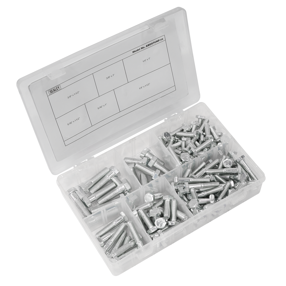 Setscrew Assortment 1/4"-3/8"UNF 144pc AB047UNF