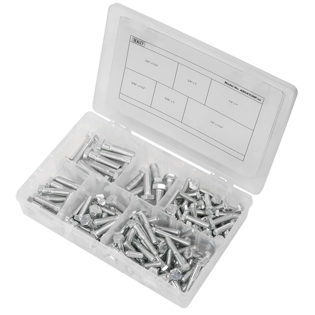 Setscrew Assortment 1/4"-3/8"UNF 144pc AB047UNF