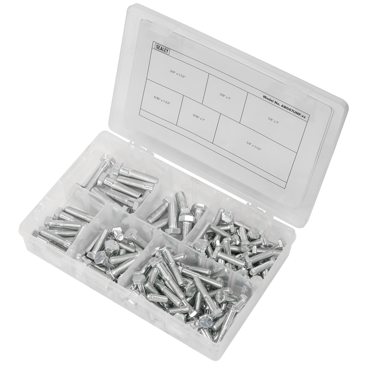 Setscrew Assortment 1/4"-3/8"UNF 144pc AB047UNF