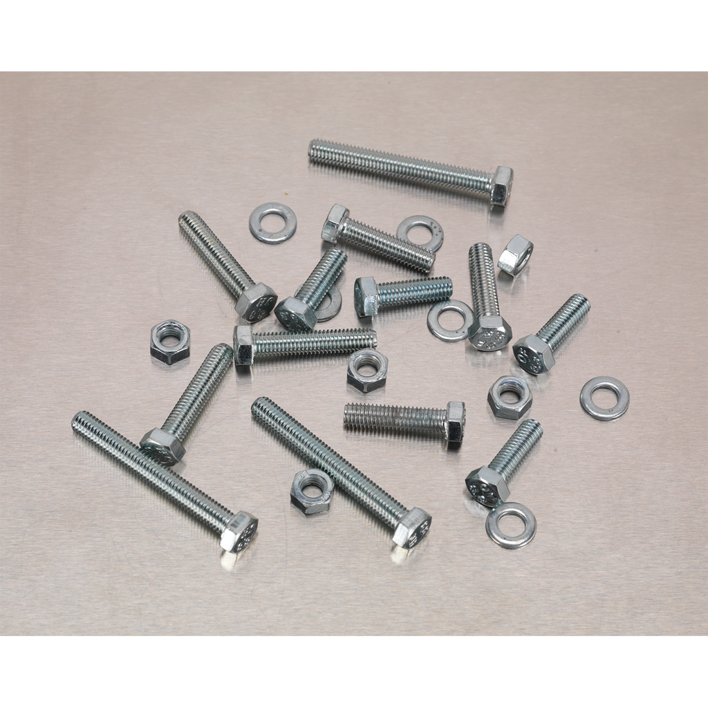 High Tensile Setscrew, Nut & Washer Assortment M5 444pc AB049SNW