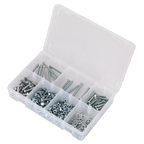 High Tensile Setscrew, Nut & Washer Assortment M5 444pc AB049SNW